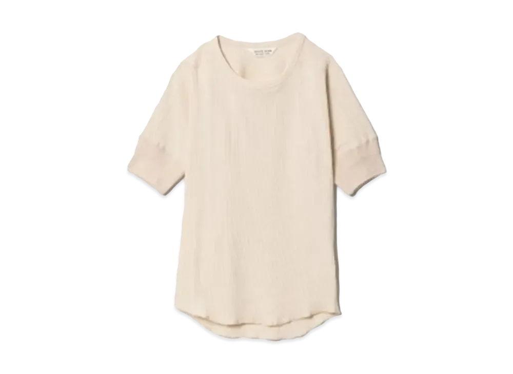 beautiful people Sheer Rib Jersey Military Undershirt "Ecru"