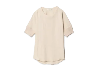 beautiful people Sheer Rib Jersey Military Undershirt "Ecru"