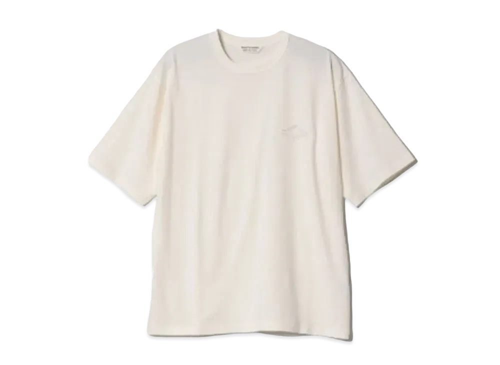 beautiful people Supima Cotton Jersey Surf Emb T-Shirt "Ecru"