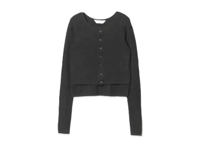 beautiful people High Gauge Rib Knitted Cardigan "Gray"