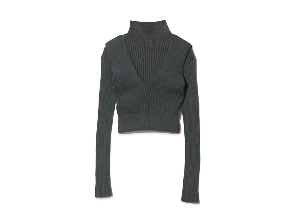 ■美品■beautiful people ビューティフルピープル double-end wool rib pullover ニット サイズ38 セーター ブランド古着【中古】20260303/RA8051 beautiful people Double-End Wool Rib Pullover 