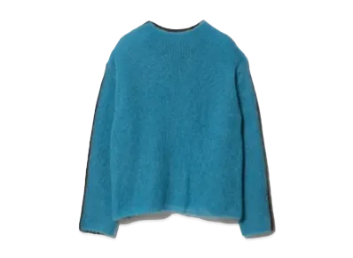 beautiful people Side-C Wooled Mohair Knitted Pullover "Dark Brown"