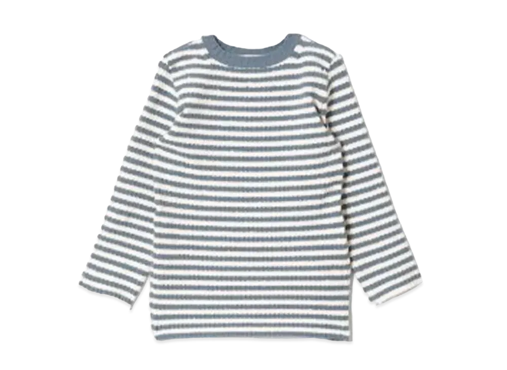 beautiful people Stretchy Gingham Border Pullover "Saxe Blue"