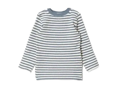 beautiful people Stretchy Gingham Border Pullover "Saxe Blue"