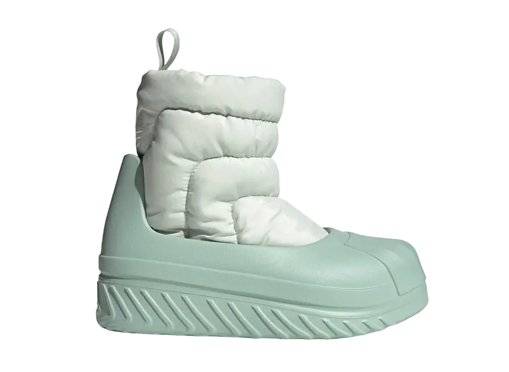 アディダス ウィメンズ アディフォーム スーパースター ウィンターブーツ "リネングリーン"