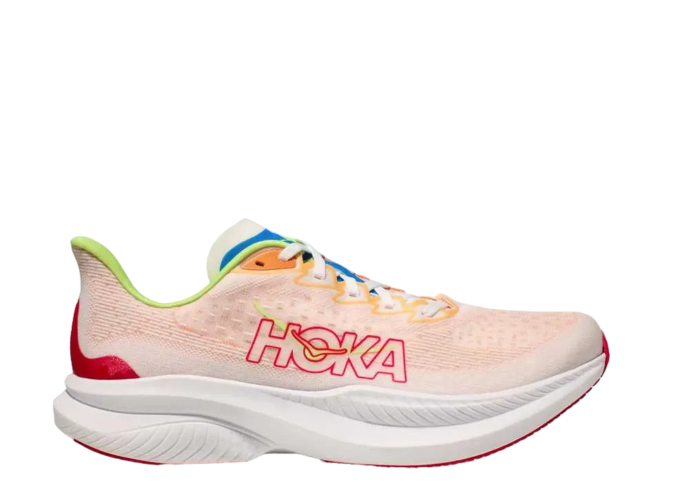 ホカ マッハ6 "ホワイト/ソーラーフレイム"