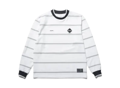 F.C.Real Bristol Border Long Sleeve Baggy Top "White"