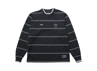 F.C.Real Bristol Border Long Sleeve Baggy Top "Black"