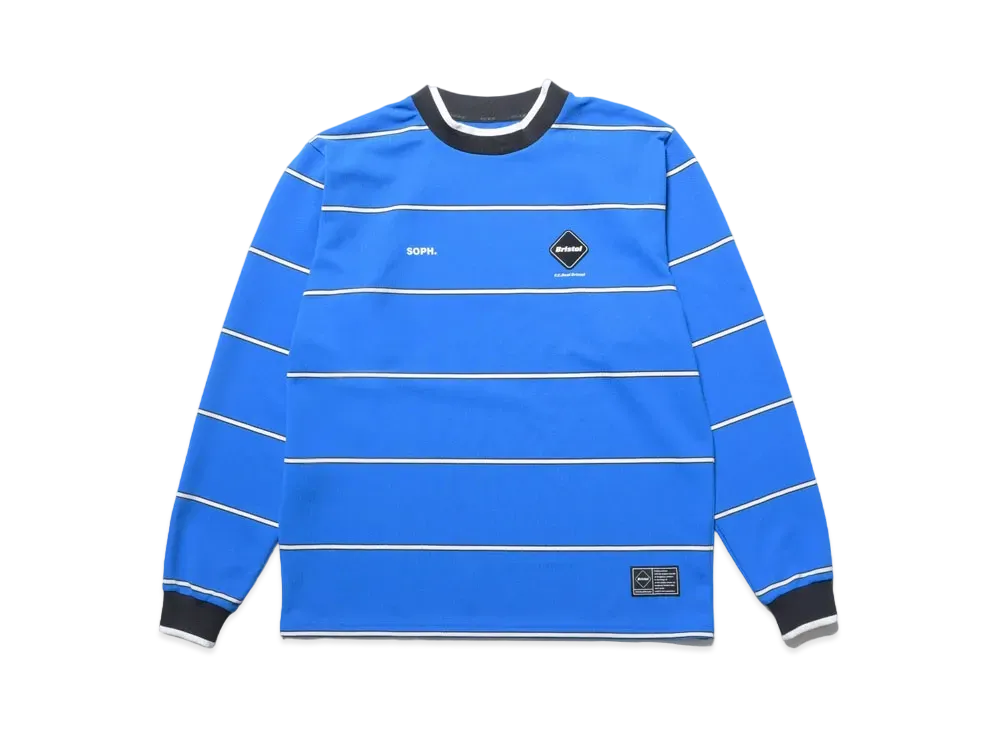 F.C.Real Bristol Border Long Sleeve Baggy Top "Blue"