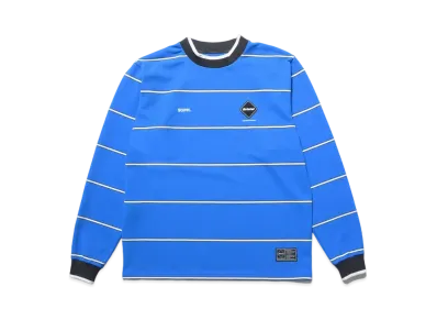 F.C.Real Bristol Border Long Sleeve Baggy Top "Blue"