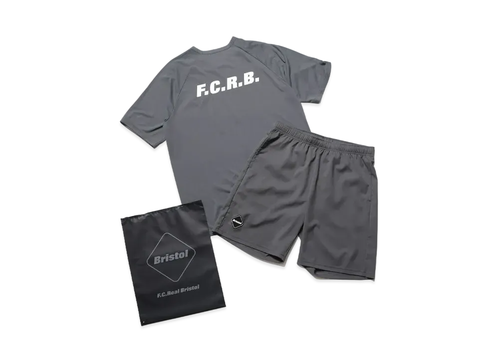 F.C.Real Bristol Training S/S Top & Shorts "Gray"