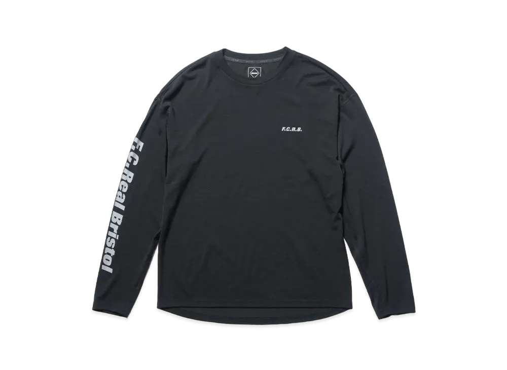 F.C.Real Bristol Wool Blend Authentic L/S Tee "Black"