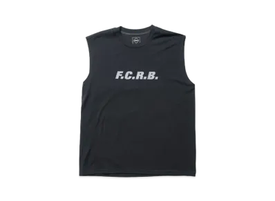 F.C.Real Bristol Wool Blend Authentic No Sleeve Tee "Black"