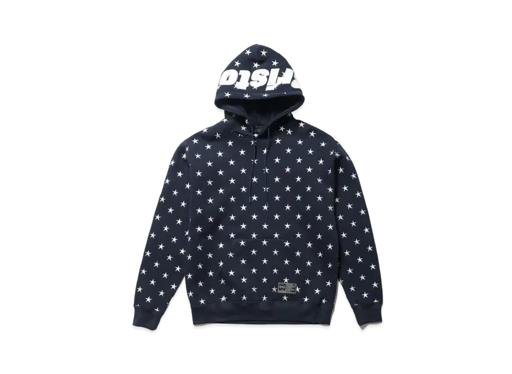 F.C.Real Bristol All Over Star Sweat Hoodie "Navy"