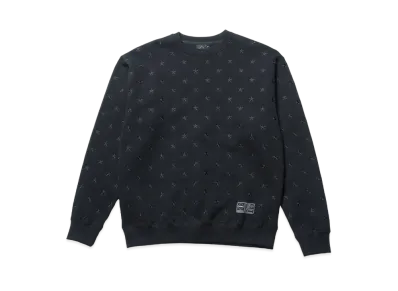 F.C.Real Bristol All Over Star Crewneck Sweat "Black"