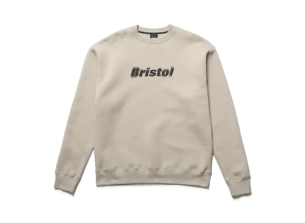 F.C.Real Bristol Blurred Logo Crewneck Sweat "Beige"