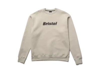 F.C.Real Bristol Blurred Logo Crewneck Sweat "Beige"