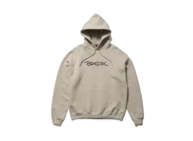 F.C.Real Bristol Embroidery Tagging Loose Fit Sweat Hoodie "Beige"