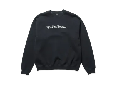 F.C.Real Bristol Embroidery Tagging Loose Fit Crewneck Sweat "Black"