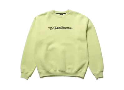 F.C.Real Bristol Embroidery Tagging Loose Fit Crewneck Sweat "Green"