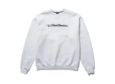 F.C.Real Bristol Embroidery Tagging Loose Fit Crewneck Sweat "White"