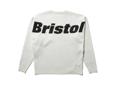 F.C.Real Bristol Big Logo Crewneck Knit "White"
