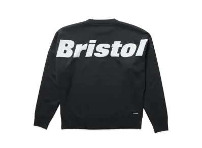 F.C.Real Bristol Big Logo Crewneck Knit "Black"