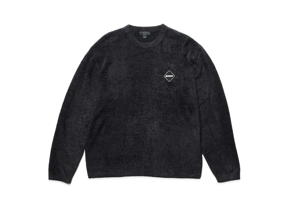 F.C.Real Bristol Barefoot Dreams Pile Crewneck Top "Black"