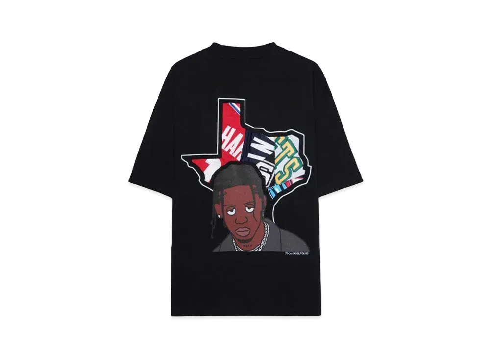 RISA x CIVIATELIER TEXAS LA FLAME TEE -002/010- "BLACK"