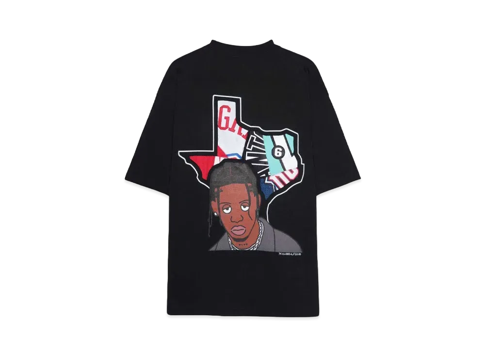 RISA x CIVIATELIER TEXAS LA FLAME TEE -004/010- "BLACK"