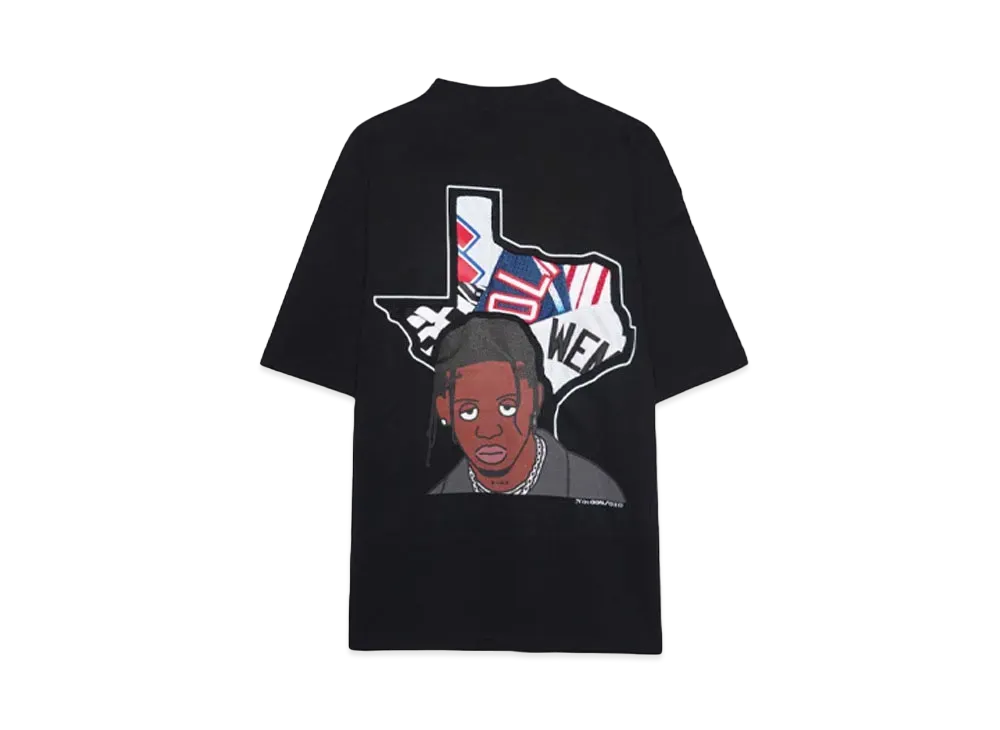 RISA x CIVIATELIER TEXAS LA FLAME TEE -008/010- "BLACK"