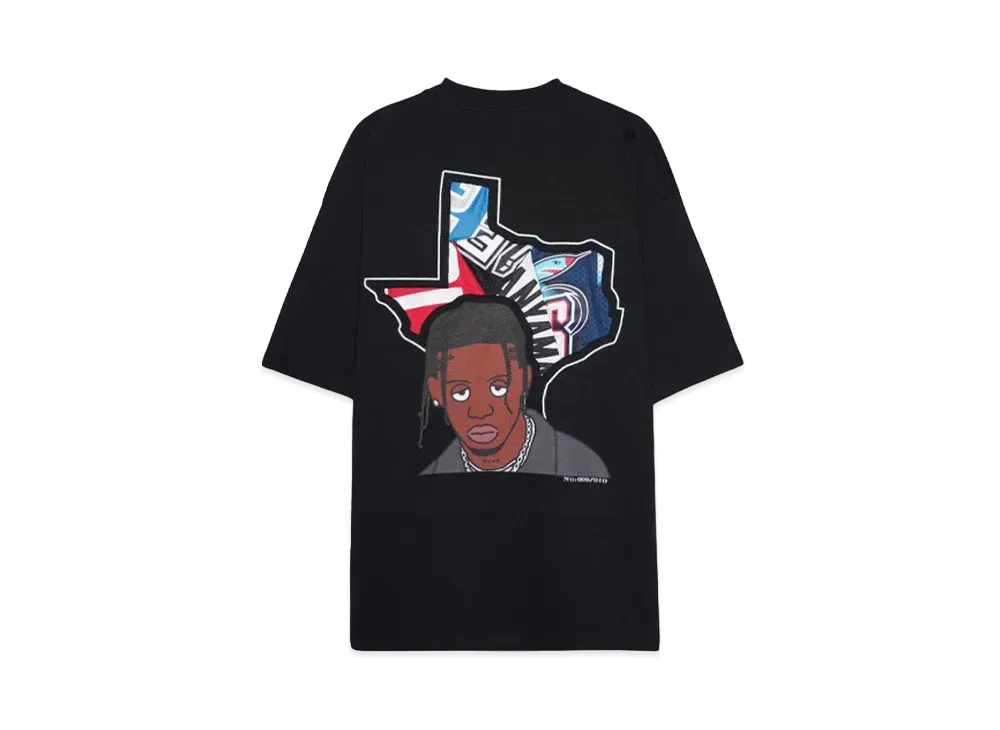 RISA x CIVIATELIER TEXAS LA FLAME TEE -009/010- "BLACK"