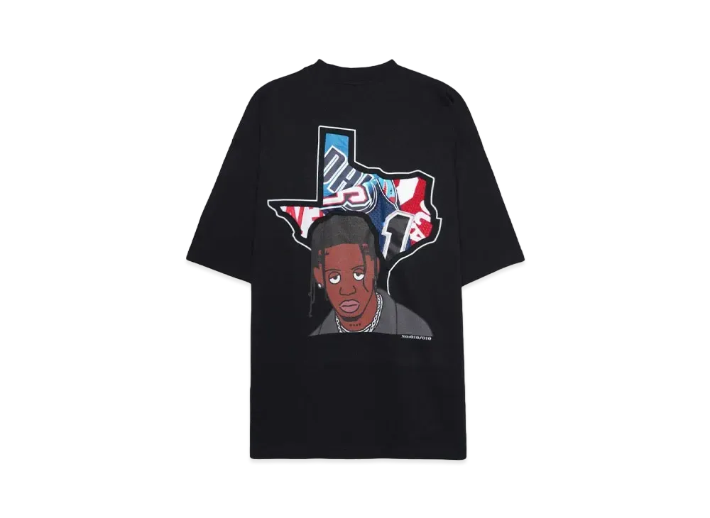 RISA x CIVIATELIER TEXAS LA FLAME TEE -010/010- "BLACK"