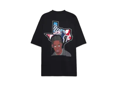 RISA x CIVIATELIER TEXAS LA FLAME TEE -010/010- "BLACK"