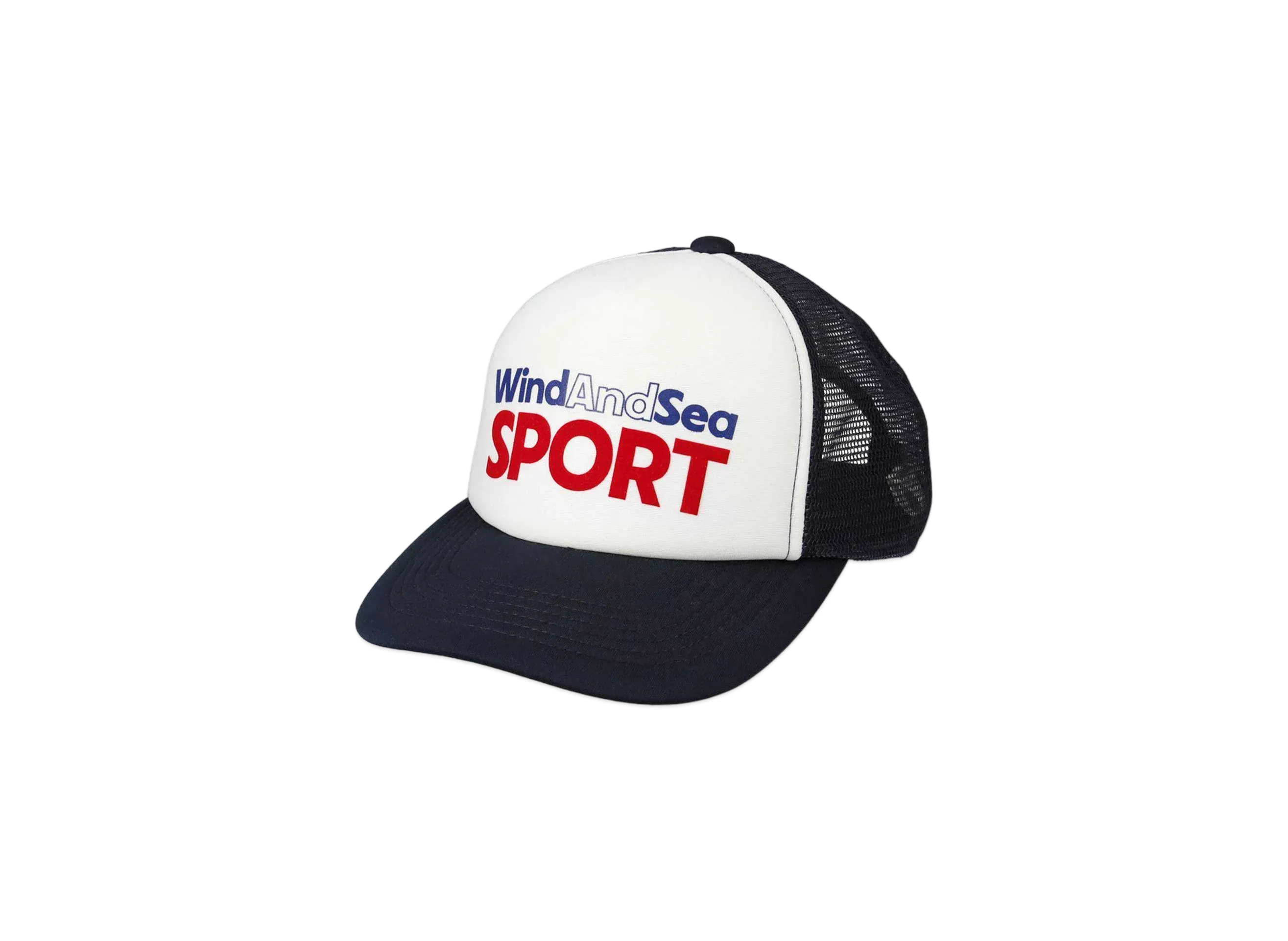 WIND AND SEA Sport Logo Mesh Cap "Navy"