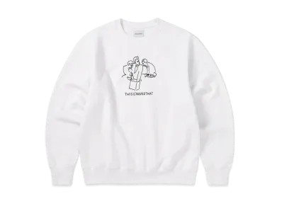 thisisneverthat x Yu Nagaba Crewneck "White"
