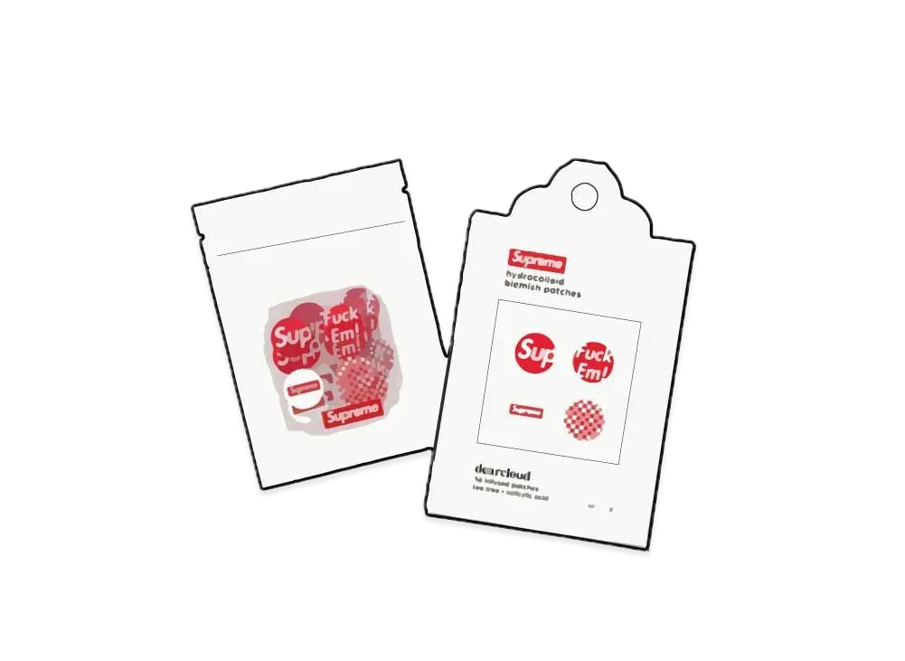 Supreme x Dearcloud Blemish Patches (36 Pack) "Red" 