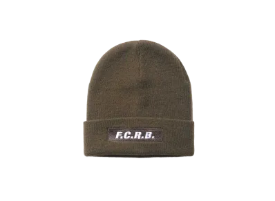 F.C.Real Bristol Embroidery Logo Beanie "Khaki"