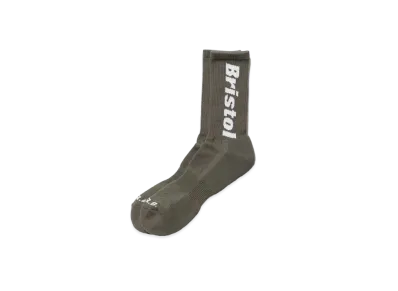 F.C.Real Bristol Authentic Logo Regular Socks "Khaki"