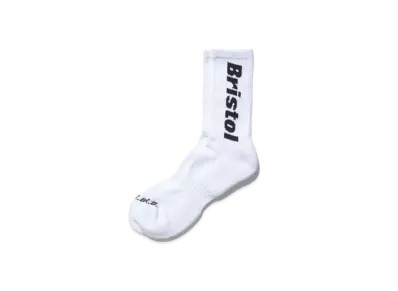 F.C.Real Bristol Authentic Logo Regular Socks "White"
