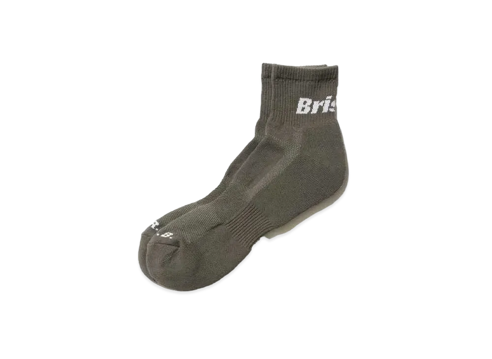F.C.Real Bristol Authentic Logo Short Socks "Khaki"