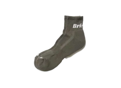 F.C.Real Bristol Authentic Logo Short Socks "Khaki"