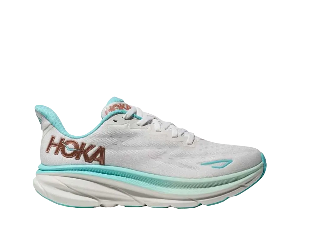 Hoka Women's Clifton 9 "Frost/Rose Gold"
