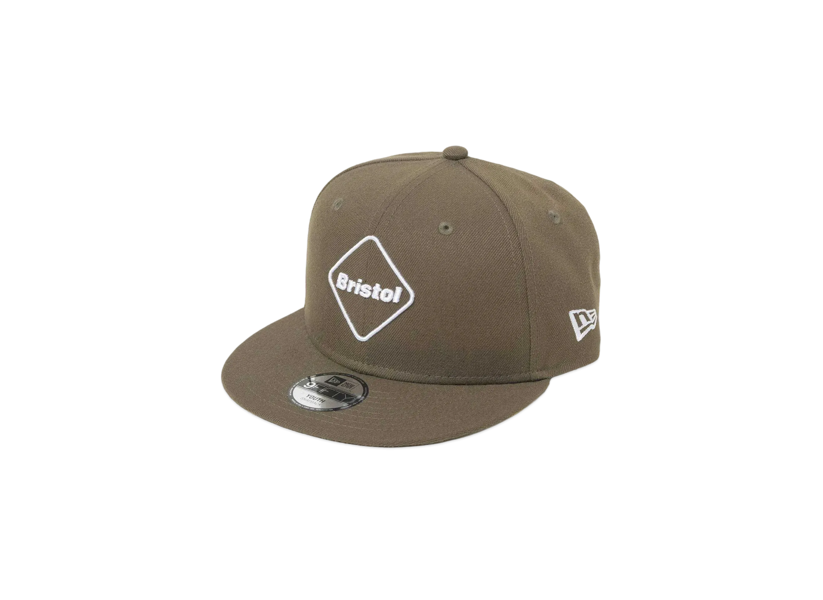 F.C.Real Bristol x New Era Emblem 9Fifty Snapback (Kids) "Khaki"