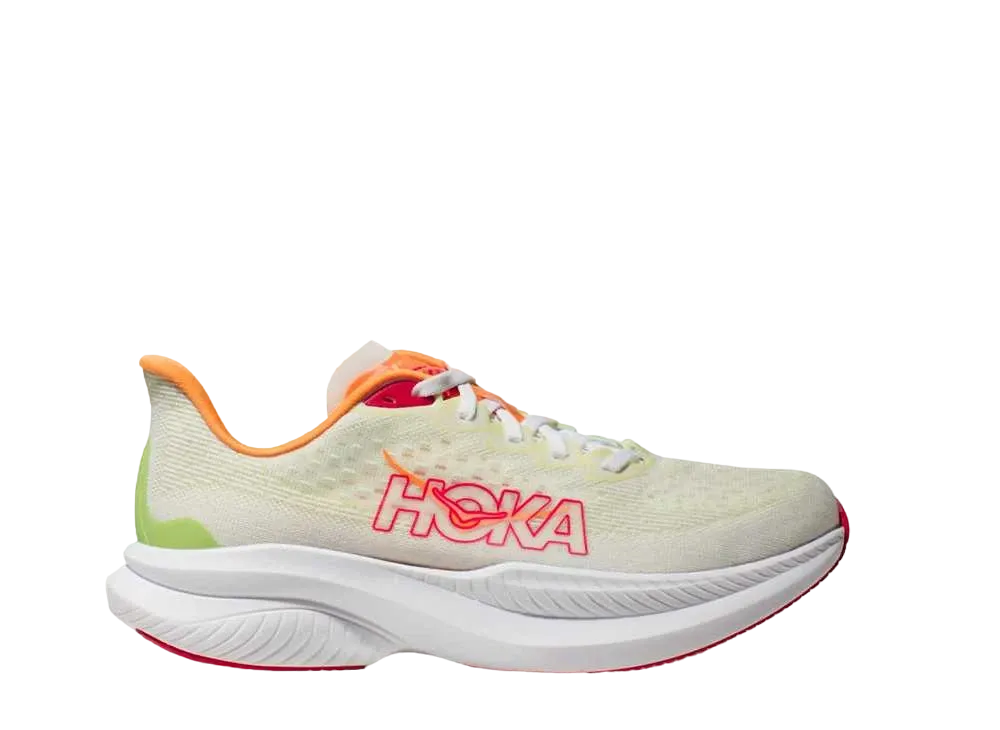 ホカ ウィメンズ マッハ6 "ホワイト/レタス"