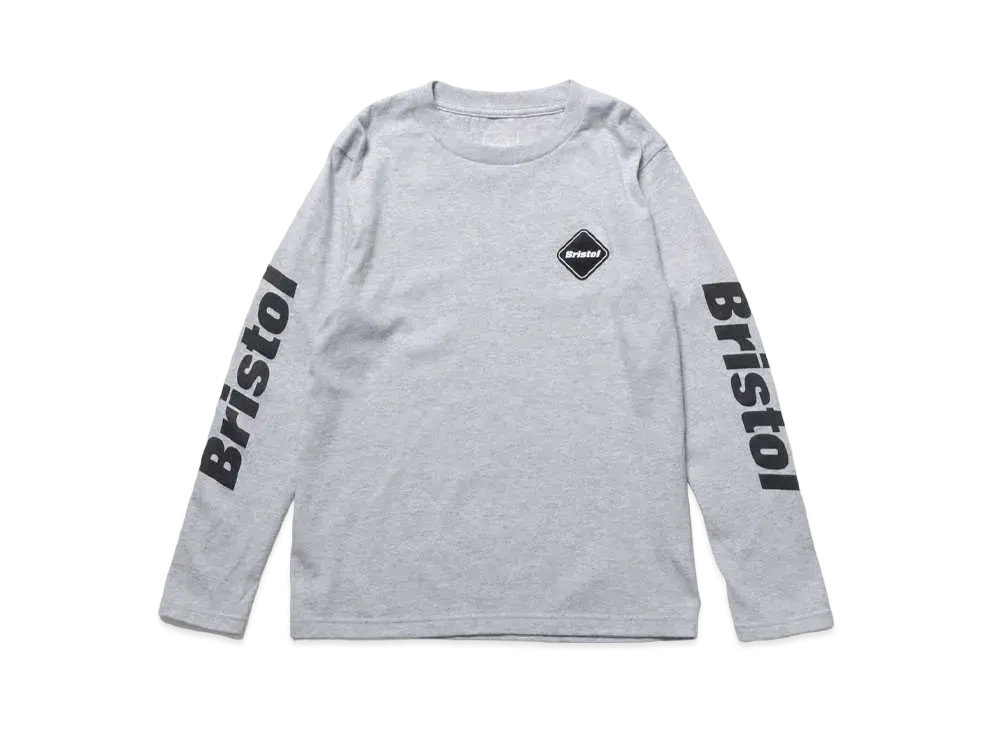 F.C.Real Bristol Authentic Logo L/S Tee (Kids) "Gray"