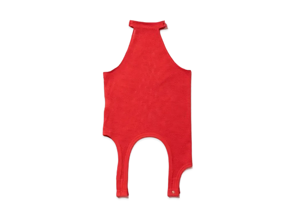 beautiful people Double-End Cotton Wool Rib Tank Top "Red"