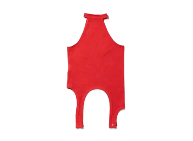 beautiful people Double-End Cotton Wool Rib Tank Top "Red"