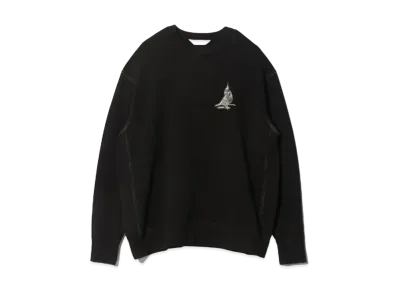beautiful people Spain Pima Wface Parakeet Pullover "Black"