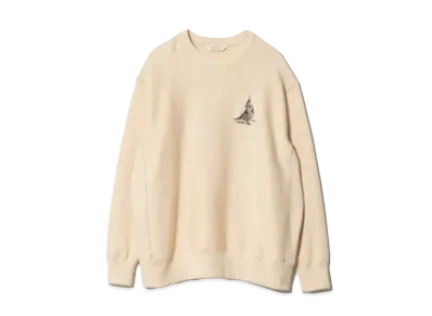 beautiful people Spain Pima Wface Parakeet Pullover "Ecru"